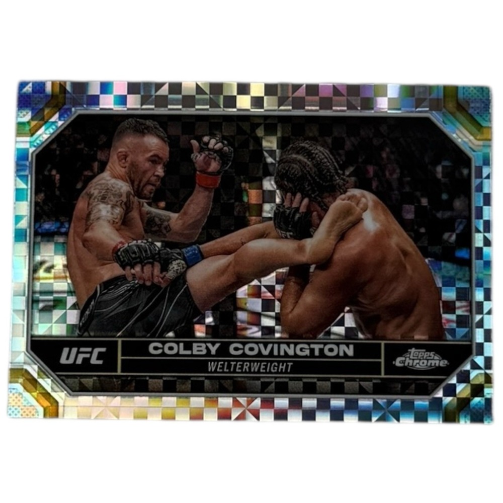 2024 Topps‎ Chrome UFC - X-Fractor Refractor - Colby Covington #48